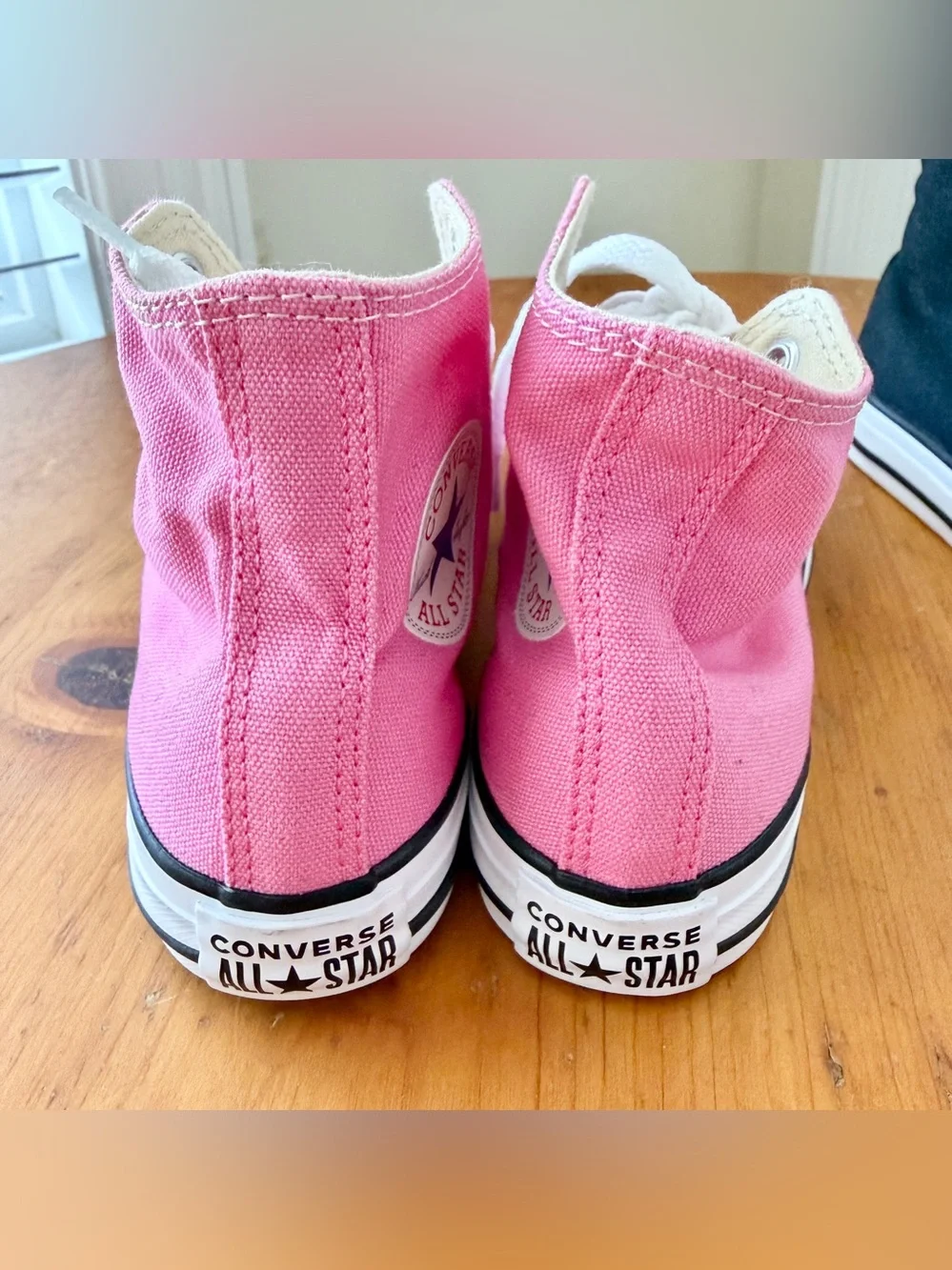 Lot of 2 Converse Chuck Taylor All Star High Top Sneakers Pink & Black Youth 13